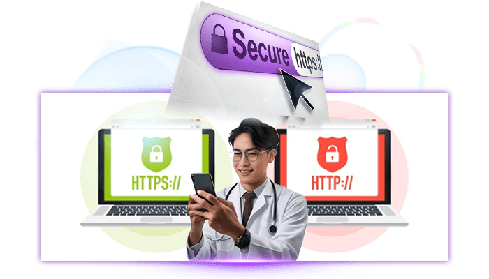 SSL แท้ 100 เข้ารหัสทุกการเชื่อมต่อ ปลอดภัยตั้งแต่หน้าแรก